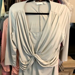 Gray Spring Ladies Top